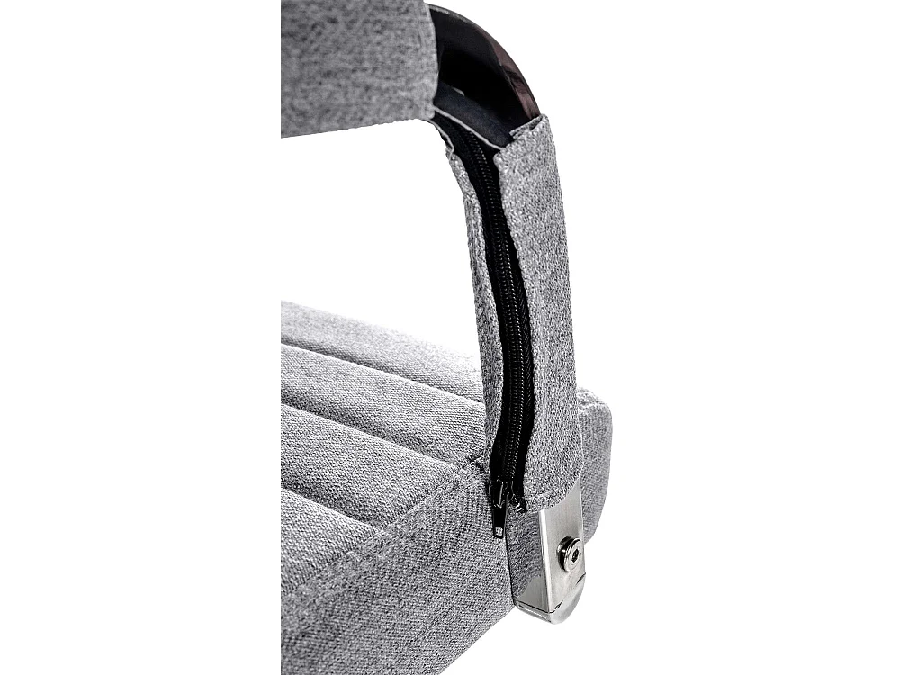 Chaise de bureau - Tissu - Gris - Amadora