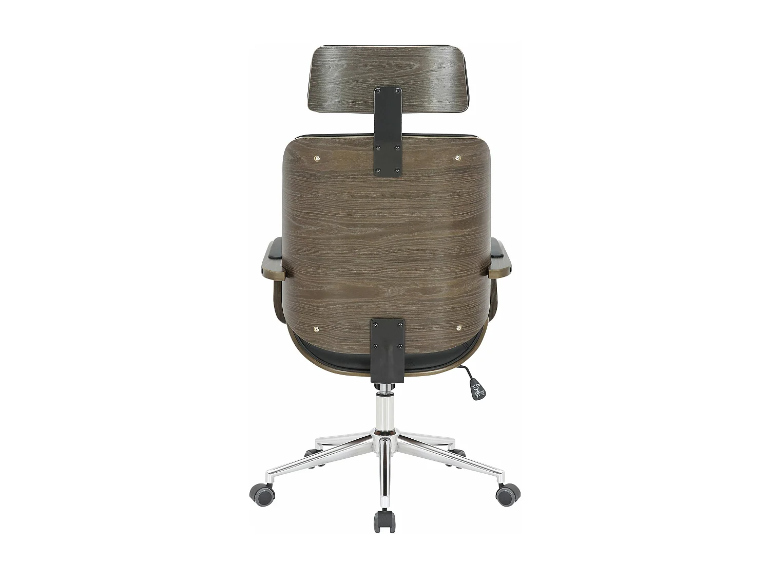 Chaise de bureau - Similicuir - Noir / Gris - Dayton