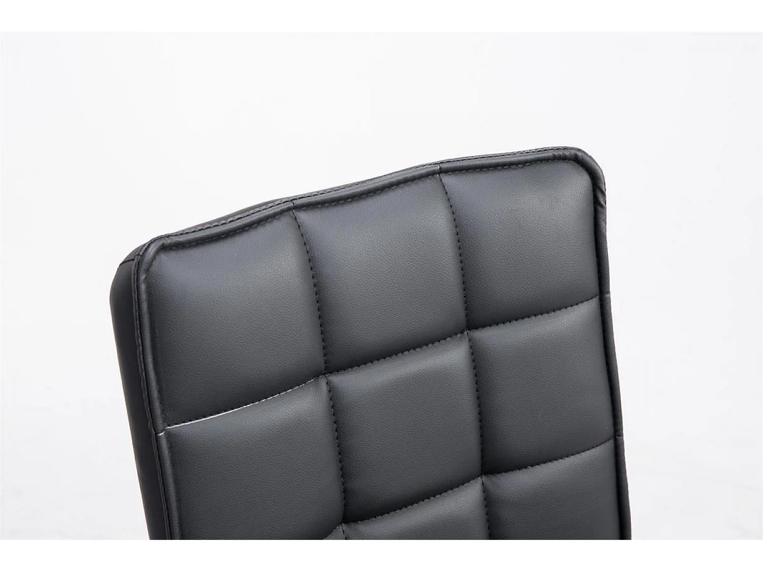 Eetkamerstoelen - Kunstleer & Metaal in chroomoptiek - zwart - Peking V2