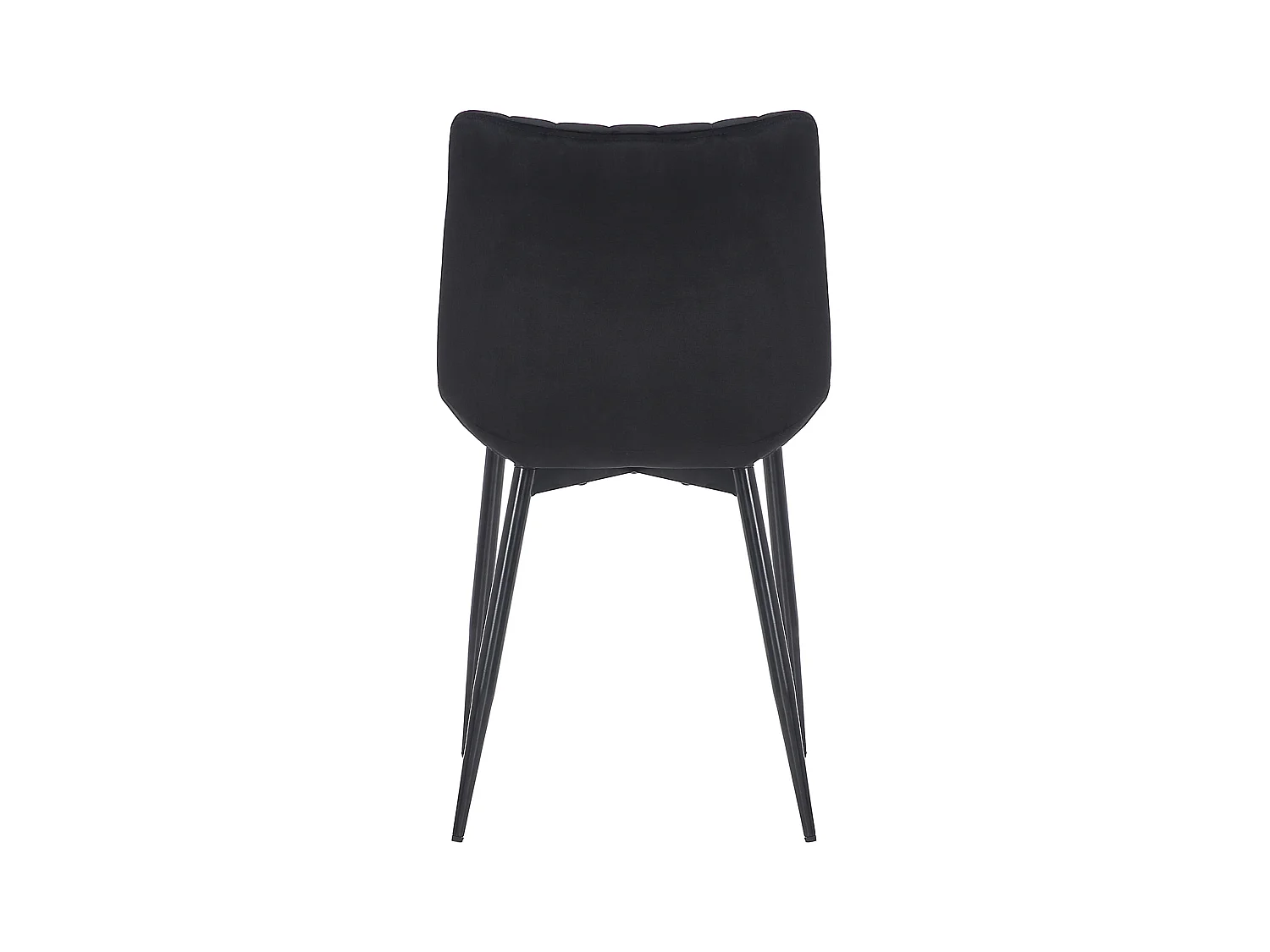 Esszimmerstuhl - Samt - schwarz - Rahden