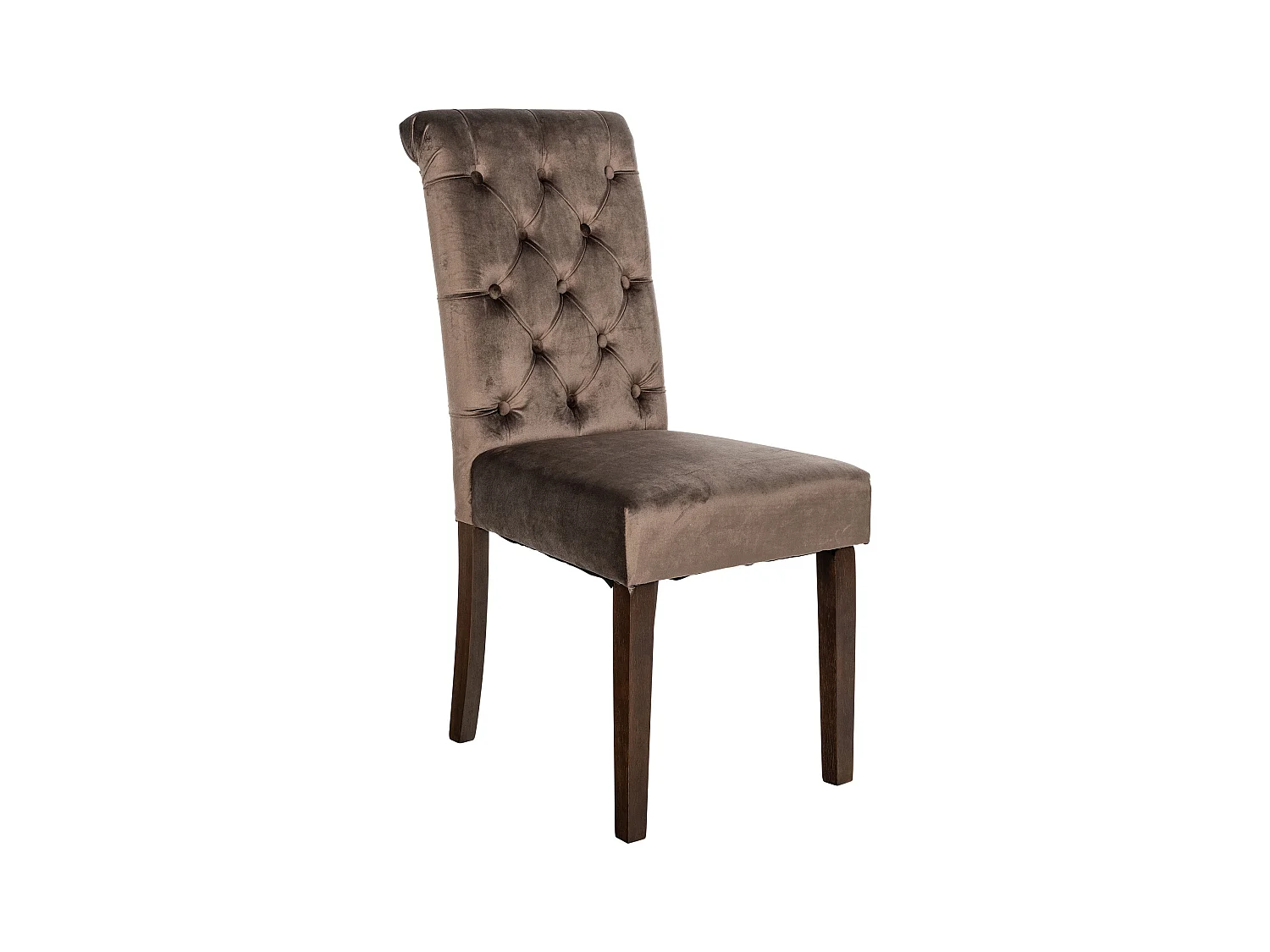 chaise salle à manger - Velours - Marron - Lisburn