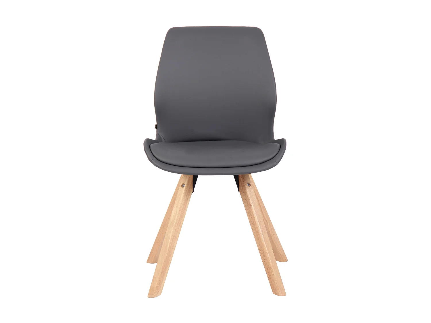 Eetkamerstoelen - Kunstleer - grijs - Luna