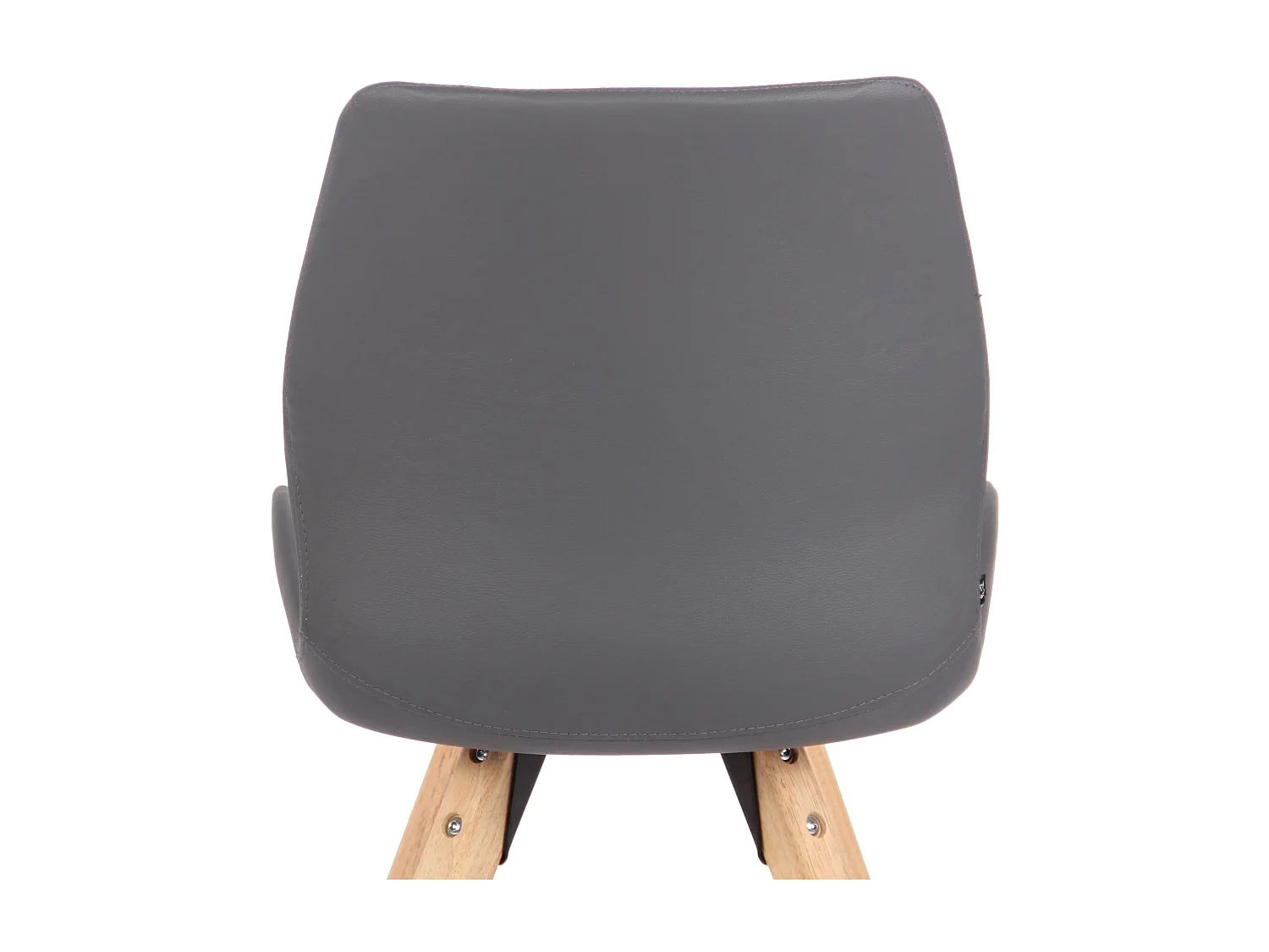 Eetkamerstoelen - Kunstleer - grijs - Luna