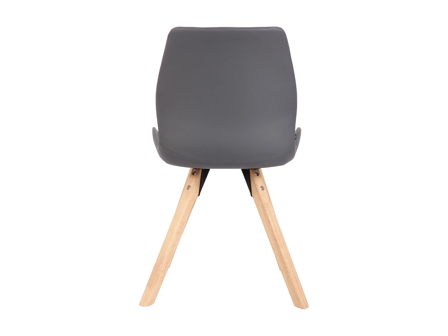 chaise salle à manger - Similicuir - Gris - Luna