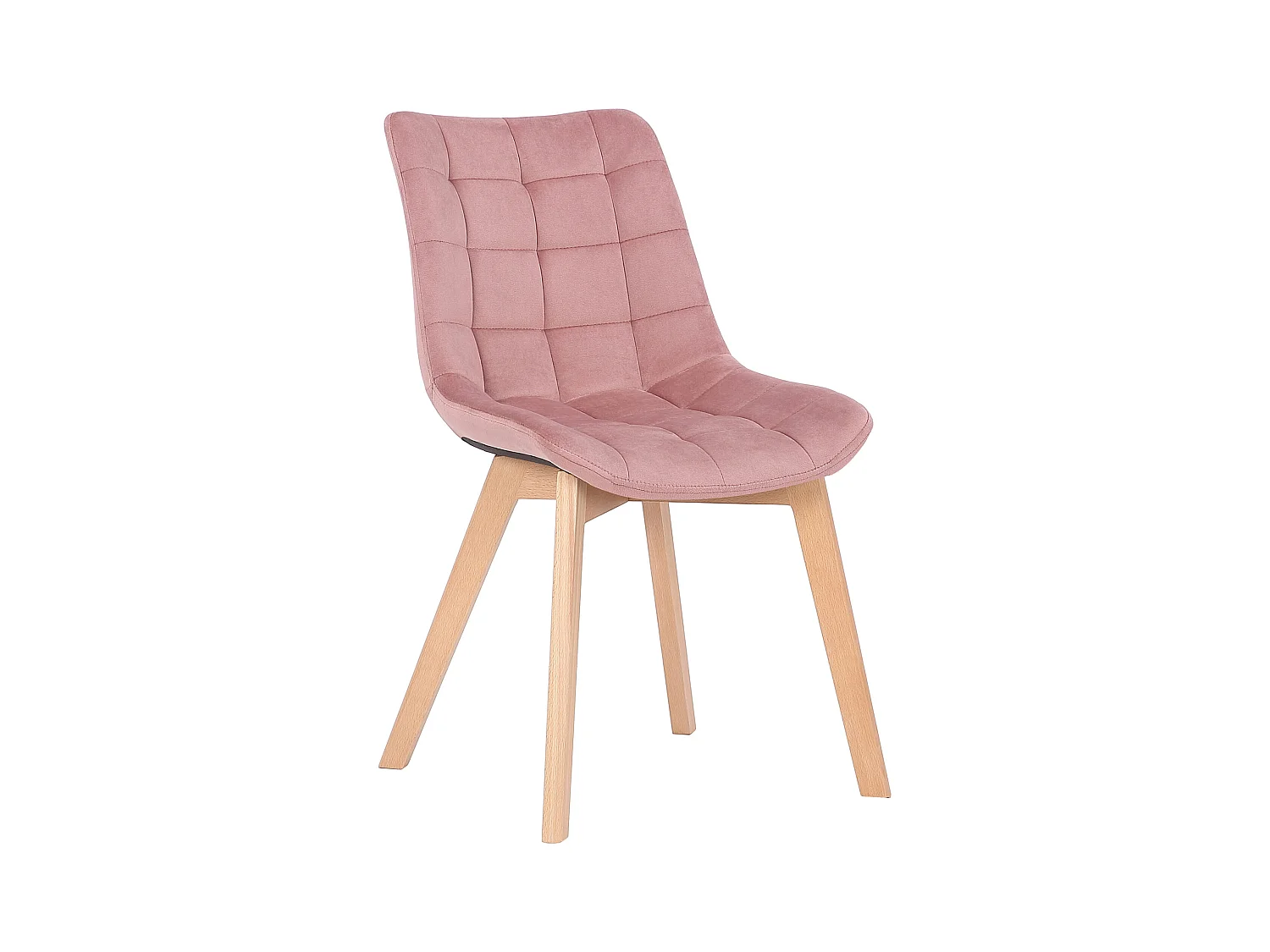 Lot de 2  chaise salle à manger - Velours - Rose - Passaic