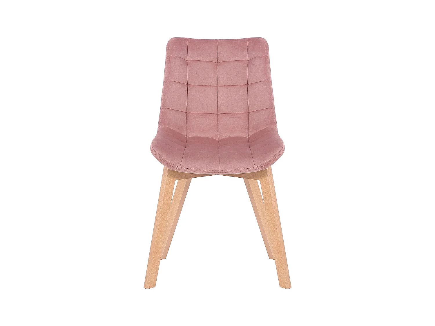 Lot de 2  chaise salle à manger - Velours - Rose - Passaic