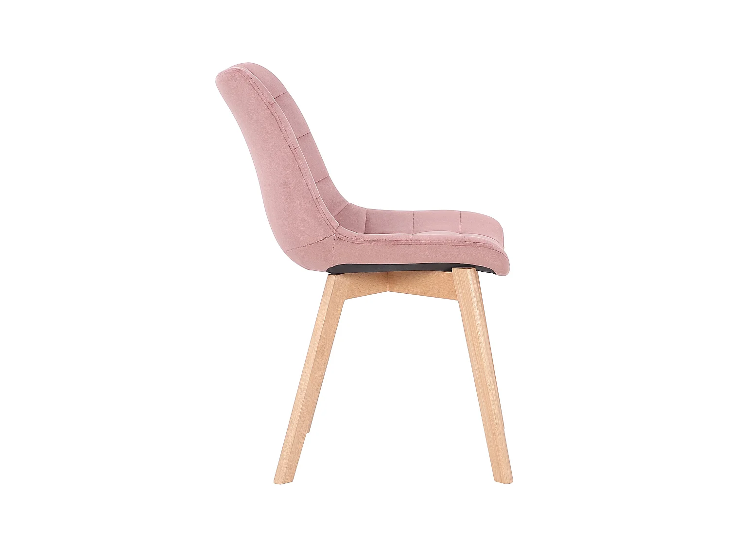 Lot de 2  chaise salle à manger - Velours - Rose - Passaic