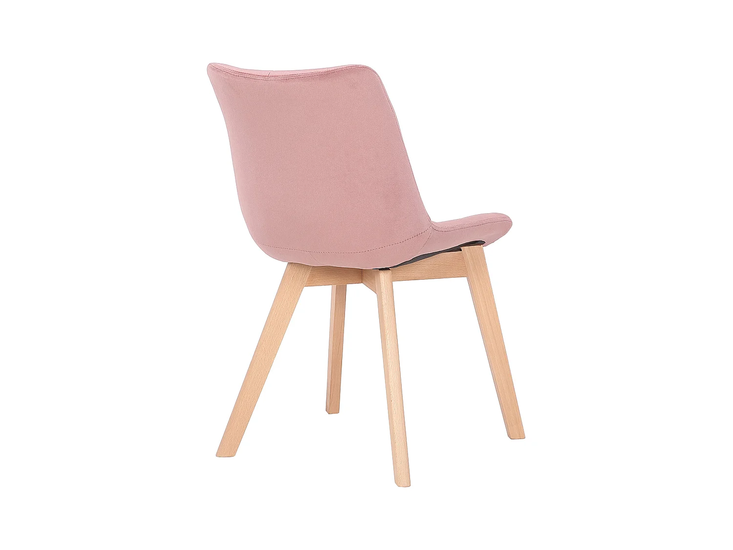 Lot de 2  chaise salle à manger - Velours - Rose - Passaic