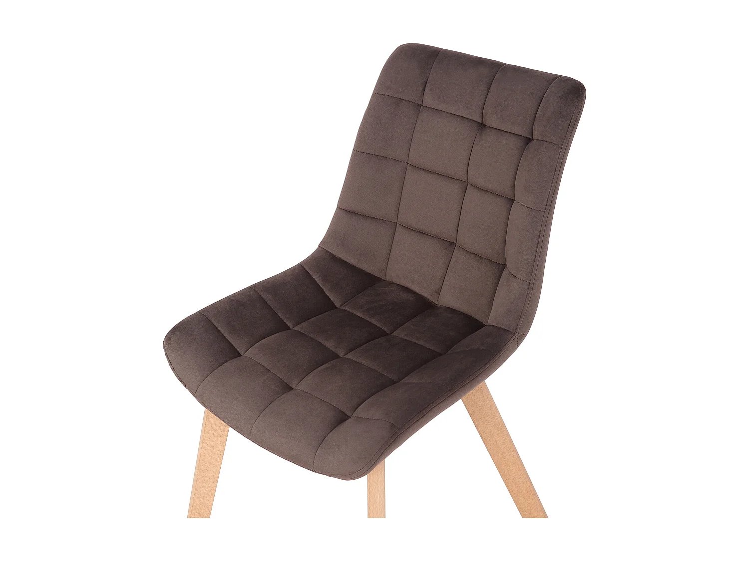 chaise salle à manger - Velours & Nature - Marron - Passaic