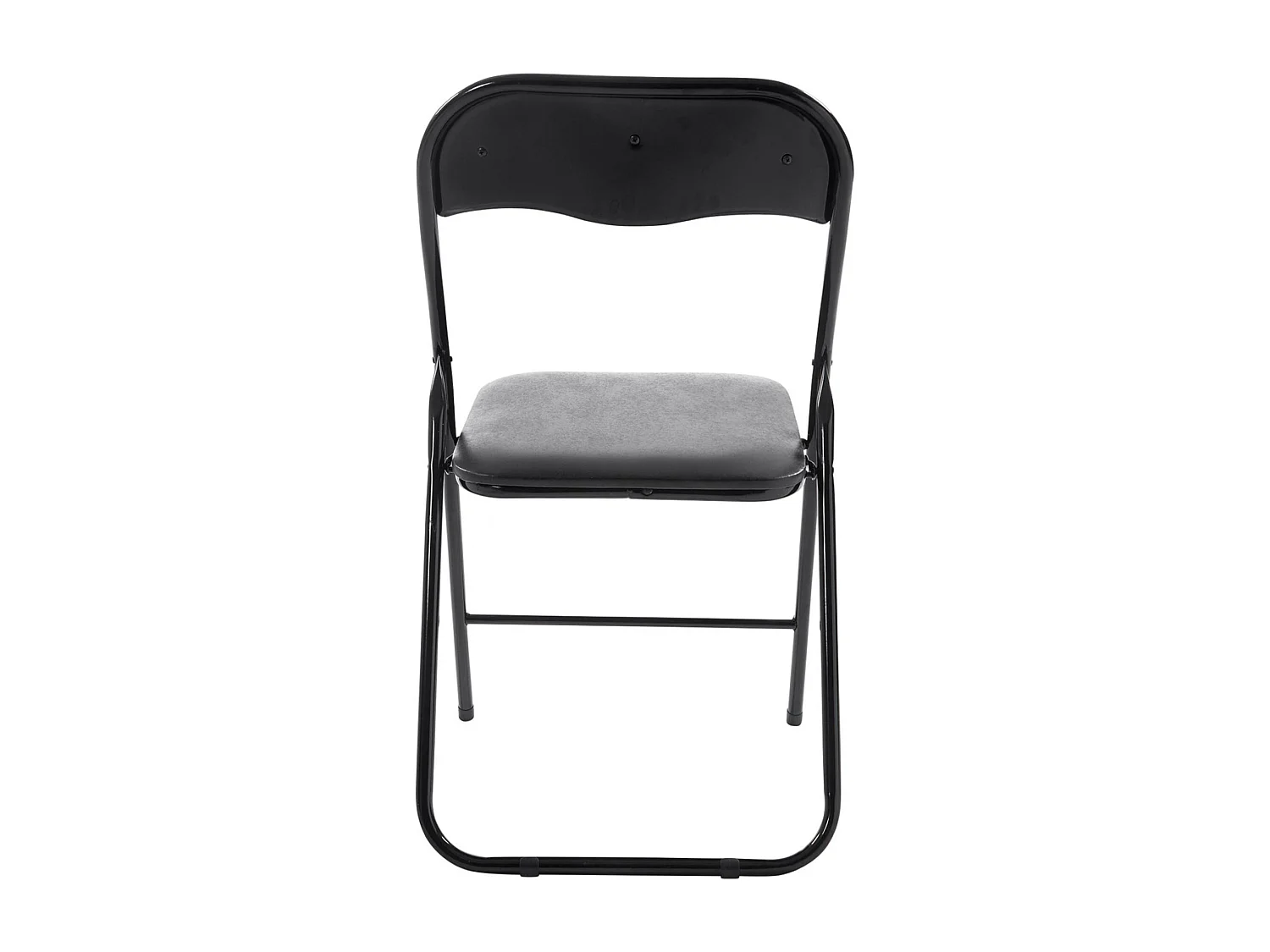 Lot de 4  Chaise de conférence - Similicuir (PVC) - Noir / Noir - Felix