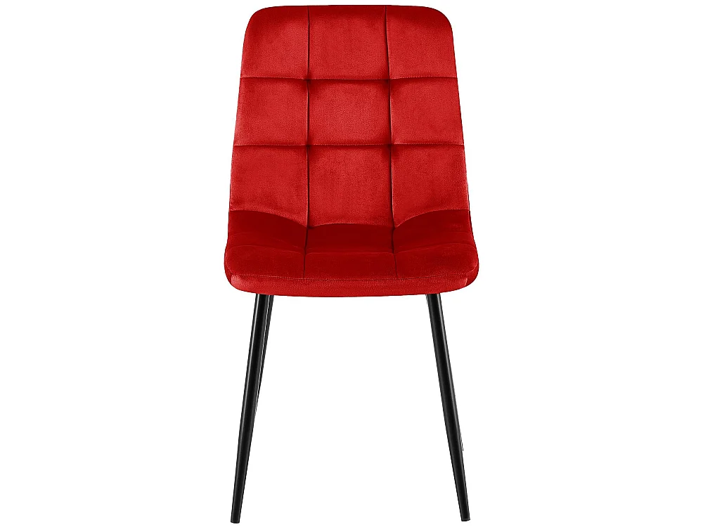 chaise salle à manger - Velours - Rouge - Antibes