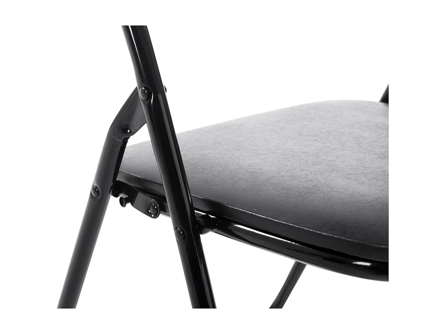 Lot de 2  Chaise de conférence - Plastique - Noir / Noir - Felix