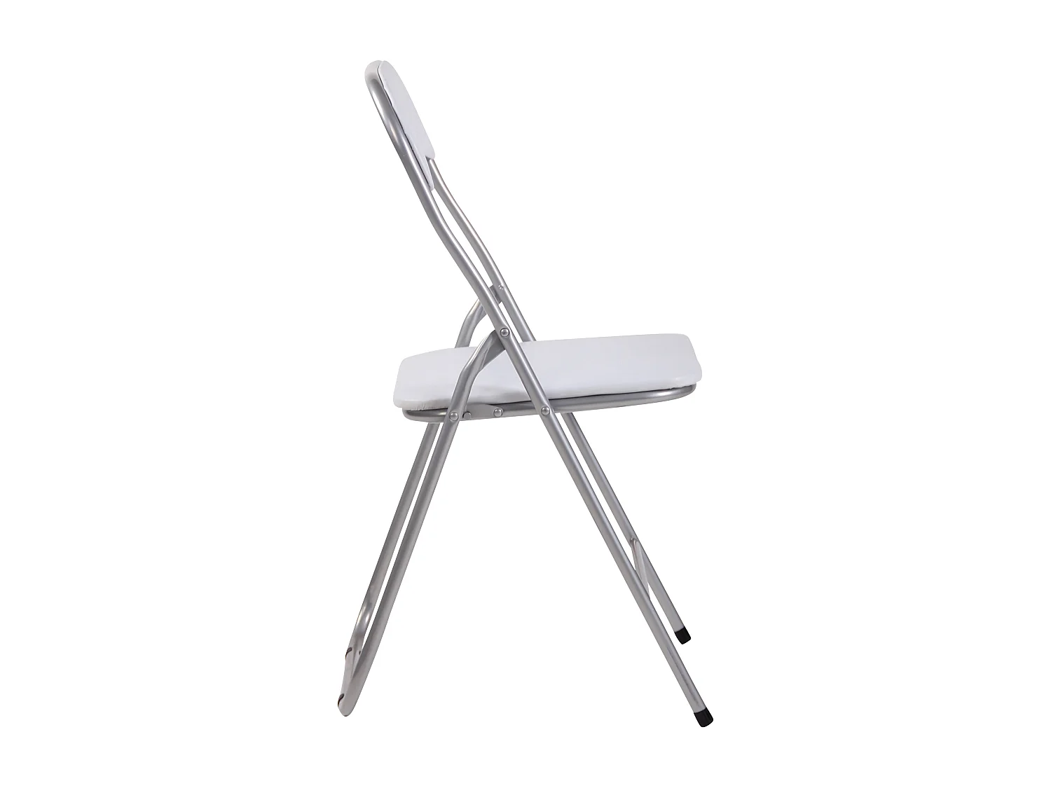 Lot de 2  Chaise de conférence - Plastique - Blanc / Argent - Felix