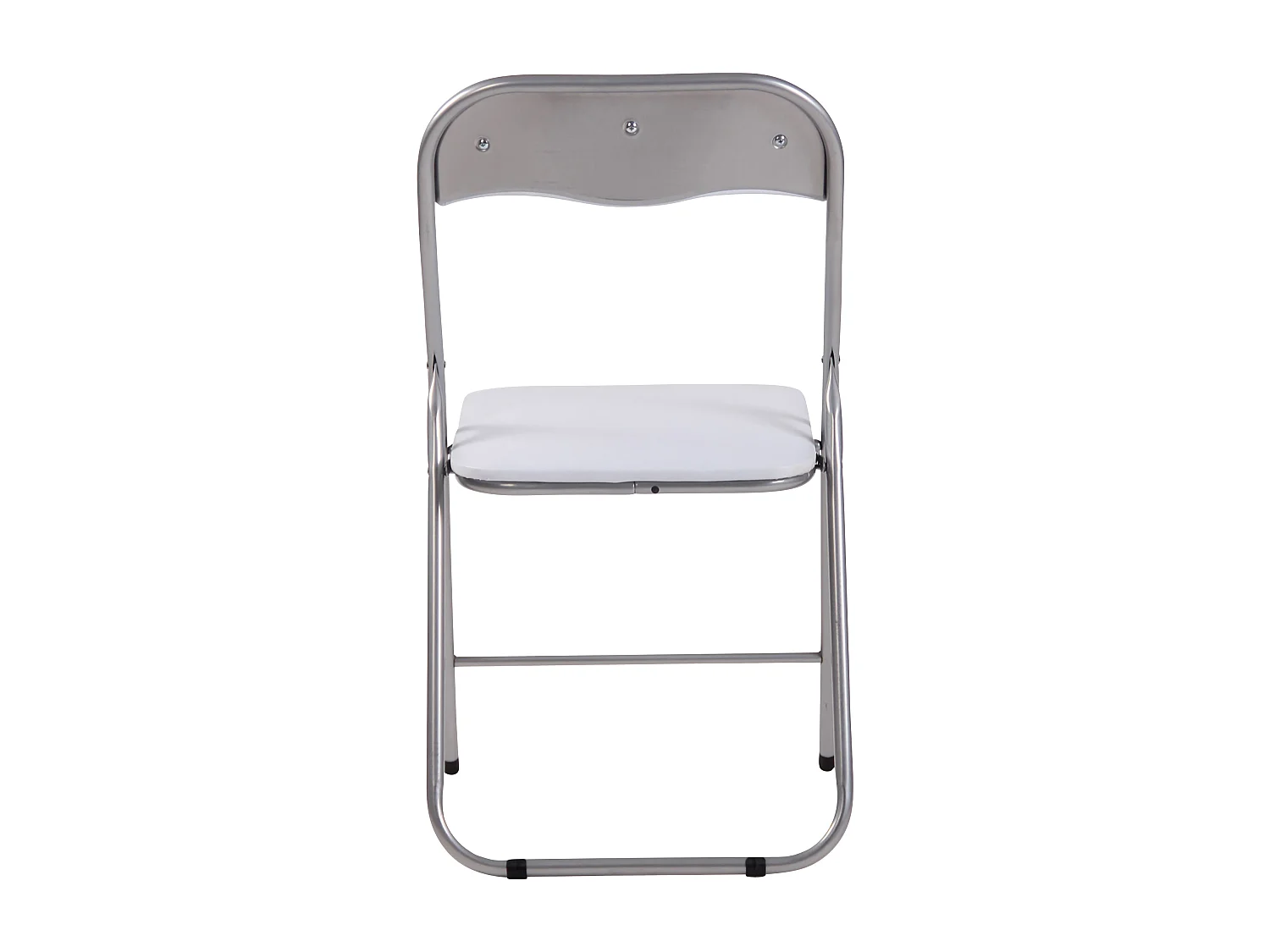 Lot de 2  Chaise de conférence - Plastique - Blanc / Argent - Felix