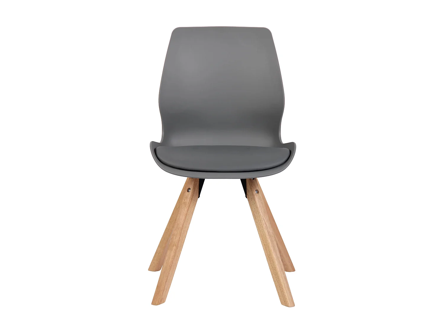 Eetkamerstoelen - Kunststof - grijs - Luna