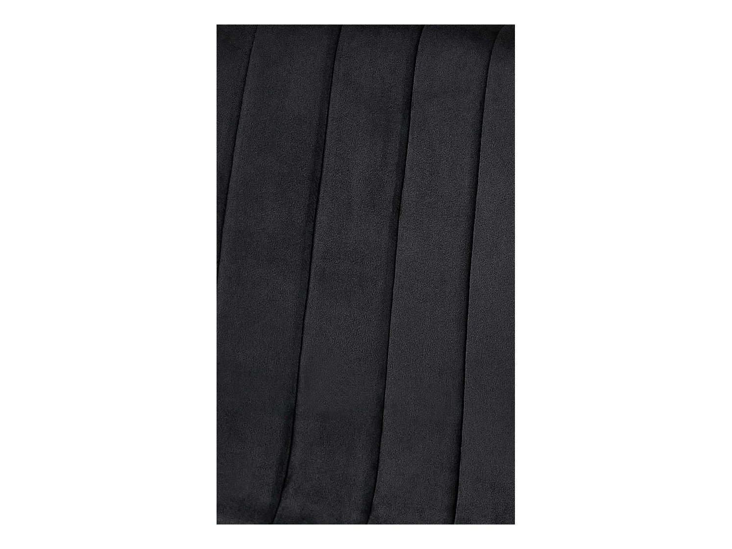 Lot de 4  chaise salle à manger - Velours - Noir - Dijon