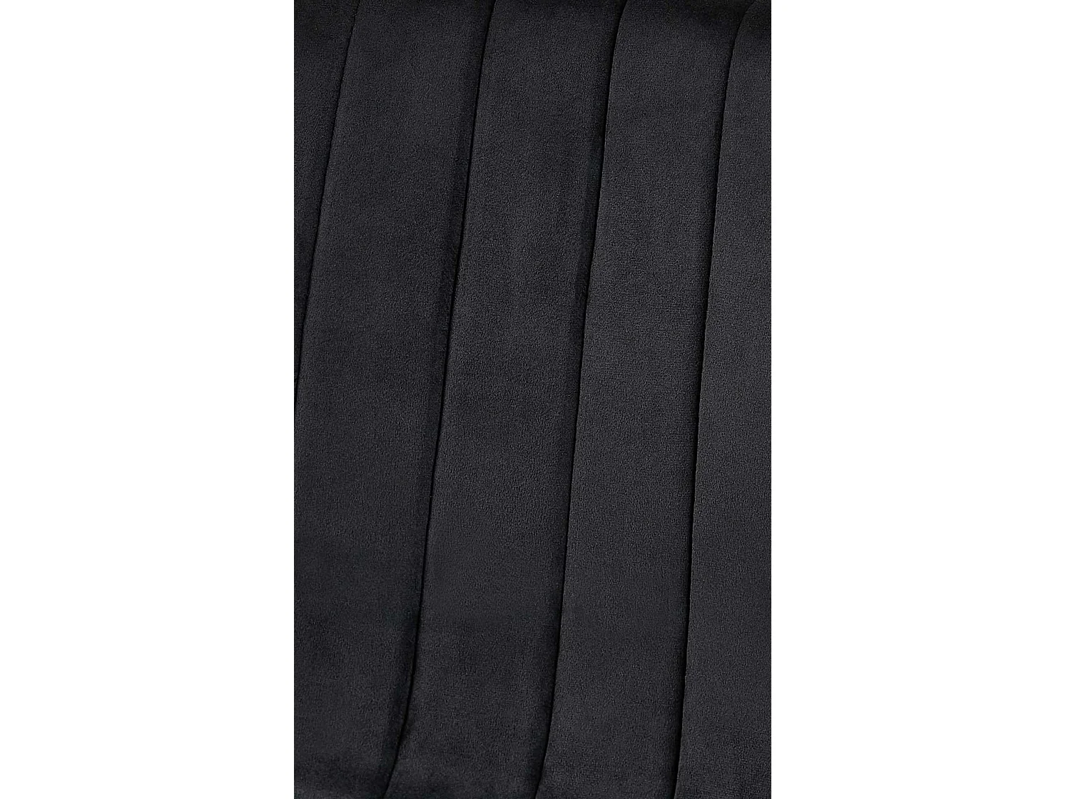 Lot de 4  chaise salle à manger - Velours - Noir - Dijon