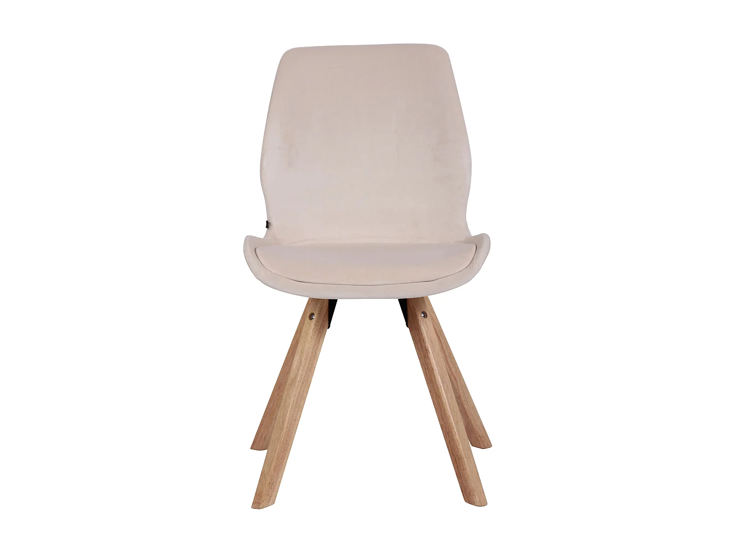 Eetkamerstoelen - Fluweel - creme - Luna