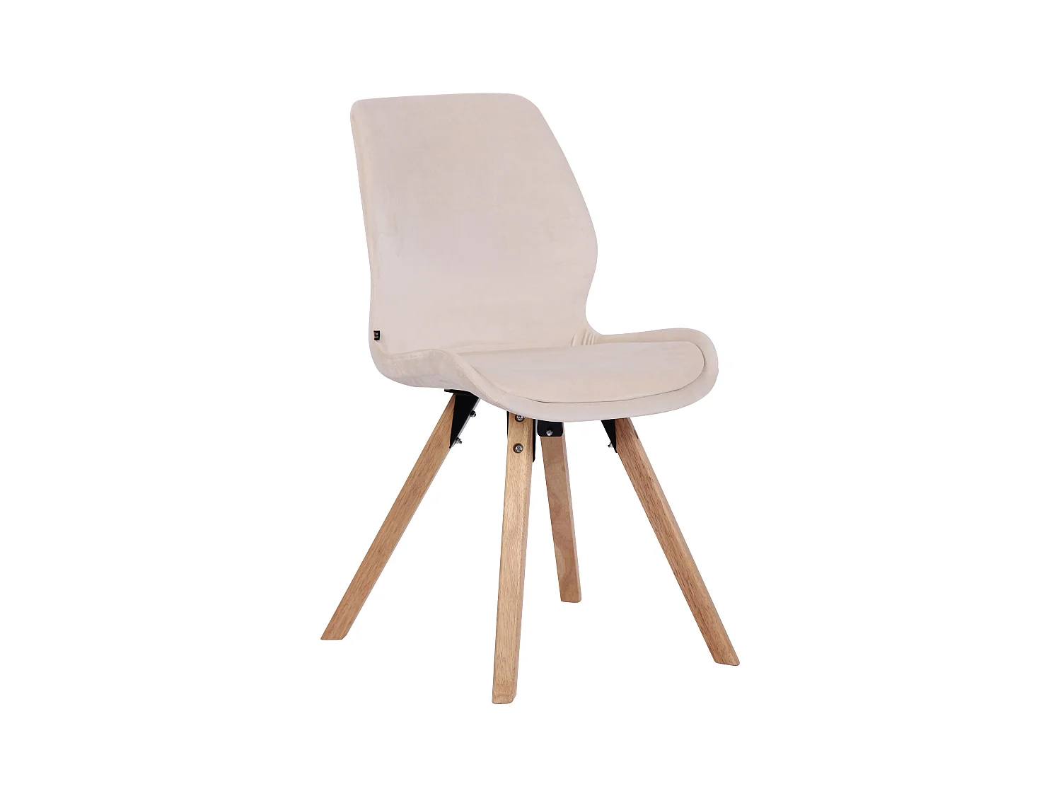 chaise salle à manger - Velours - Crème - Luna