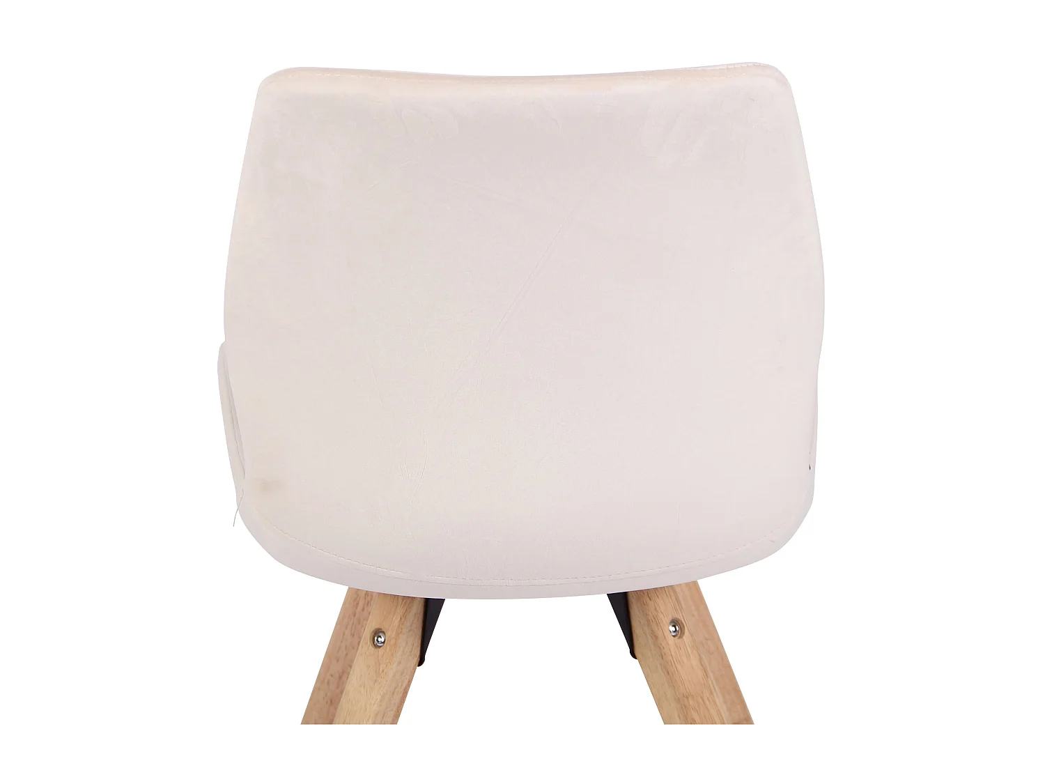 chaise salle à manger - Velours - Crème - Luna