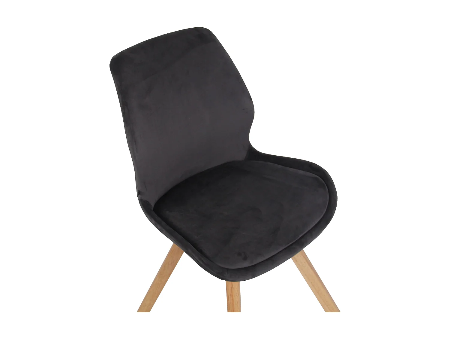 Eetkamerstoelen - Fluweel - donkergrijs - Luna