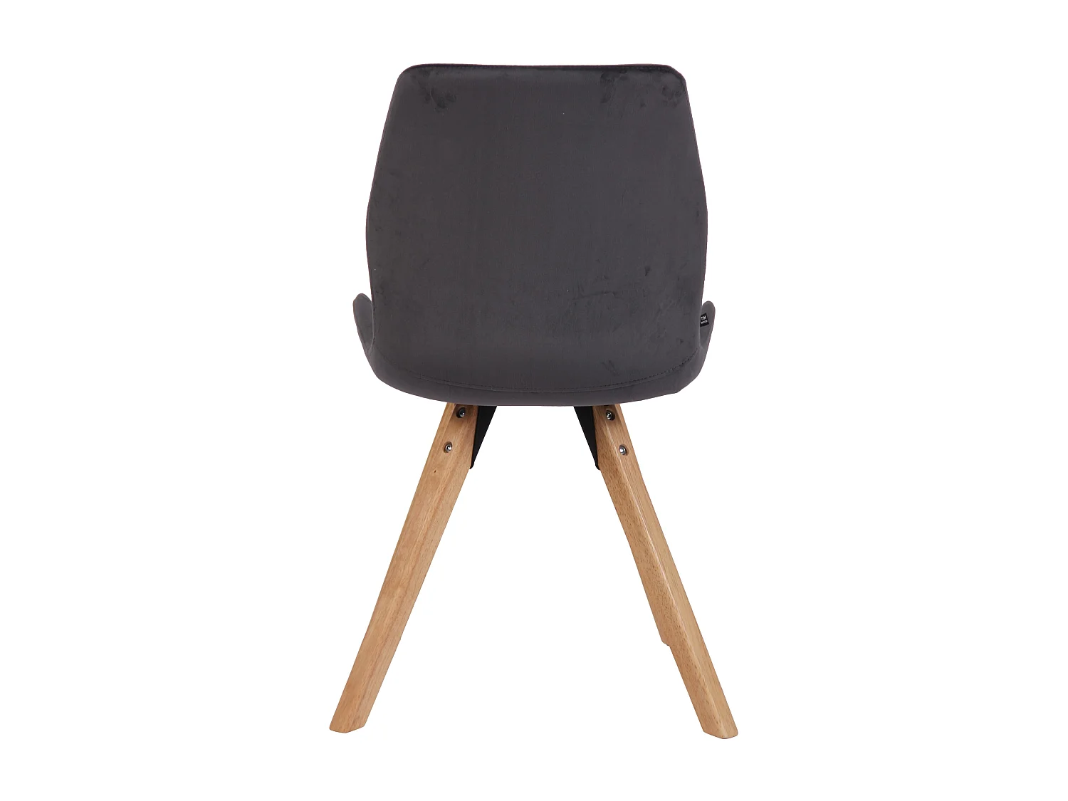 chaise salle à manger - Velours - Gris foncé - Luna