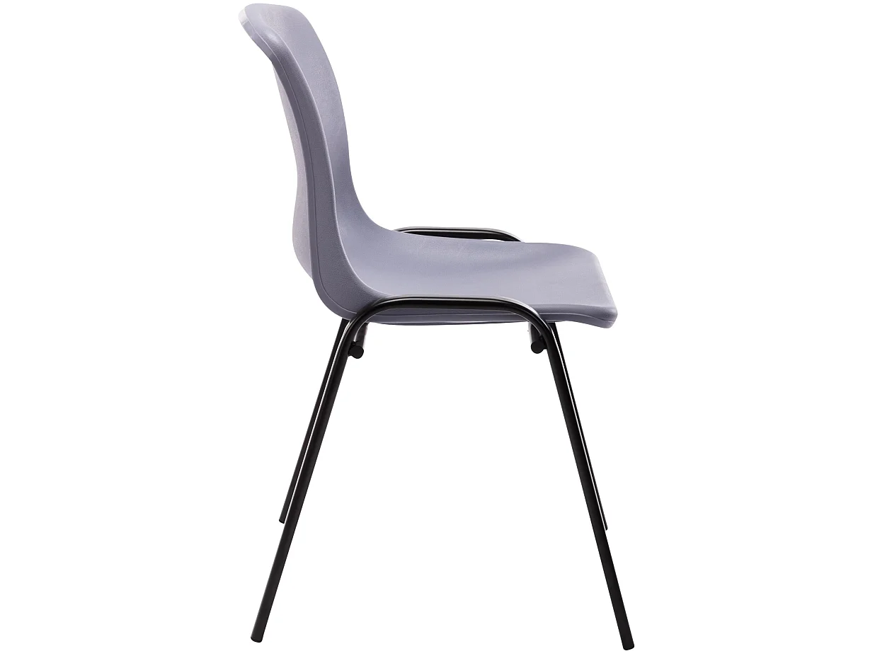Chaise de conférence - Plastique & Antique clair - Gris - Nowra