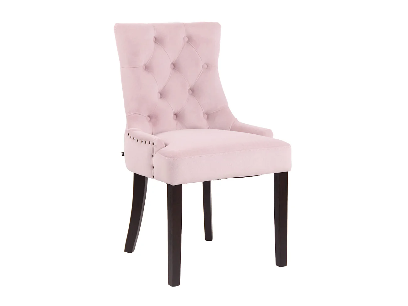 Esszimmerstuhl - Samt & antik - pink - Aberdeen