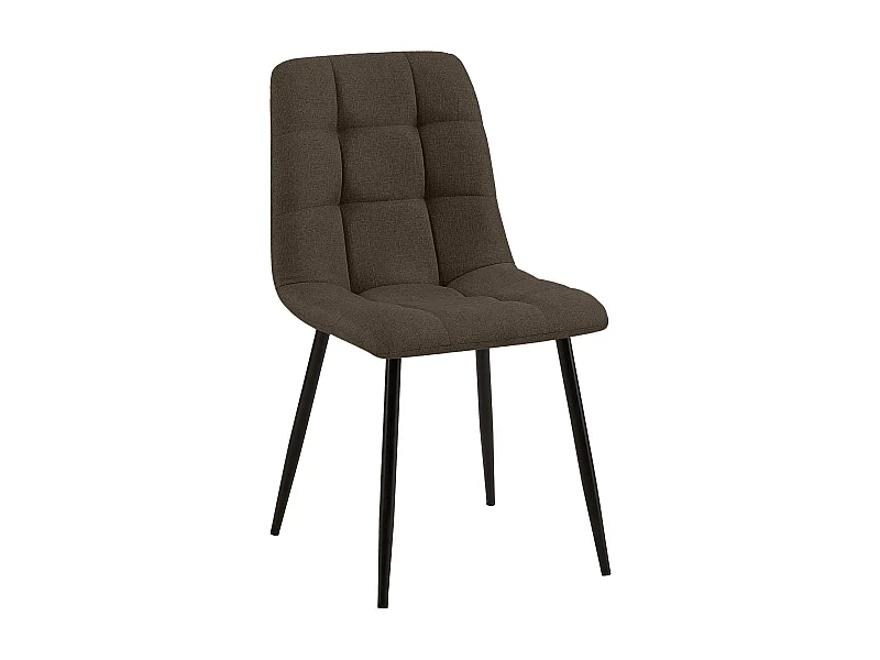 chaise salle à manger - Tissu - Marron - Tilde