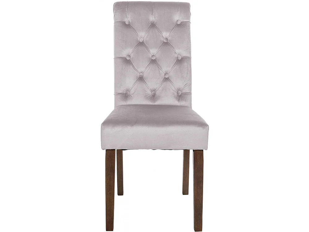Eetkamerstoelen - Fluweel - grijs - Lisburn