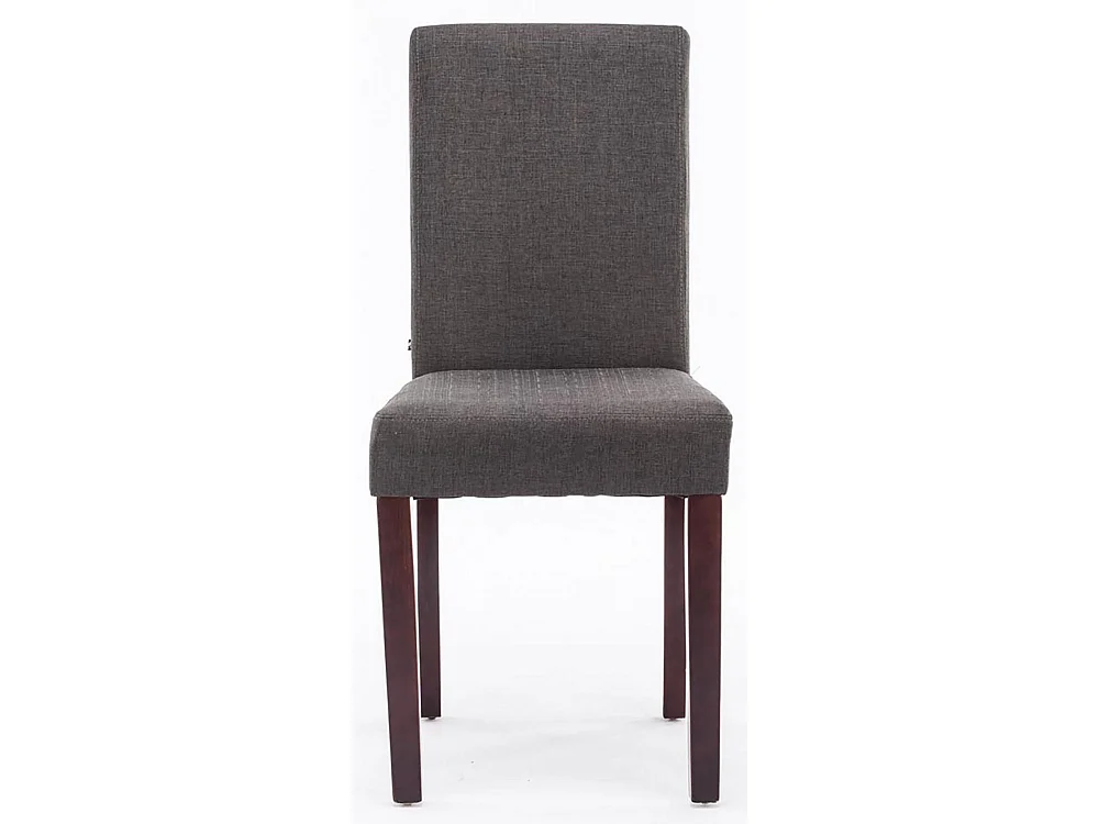 Set van 4  Eetkamerstoelen - Stof & cappuccino - donkergrijs - Ina