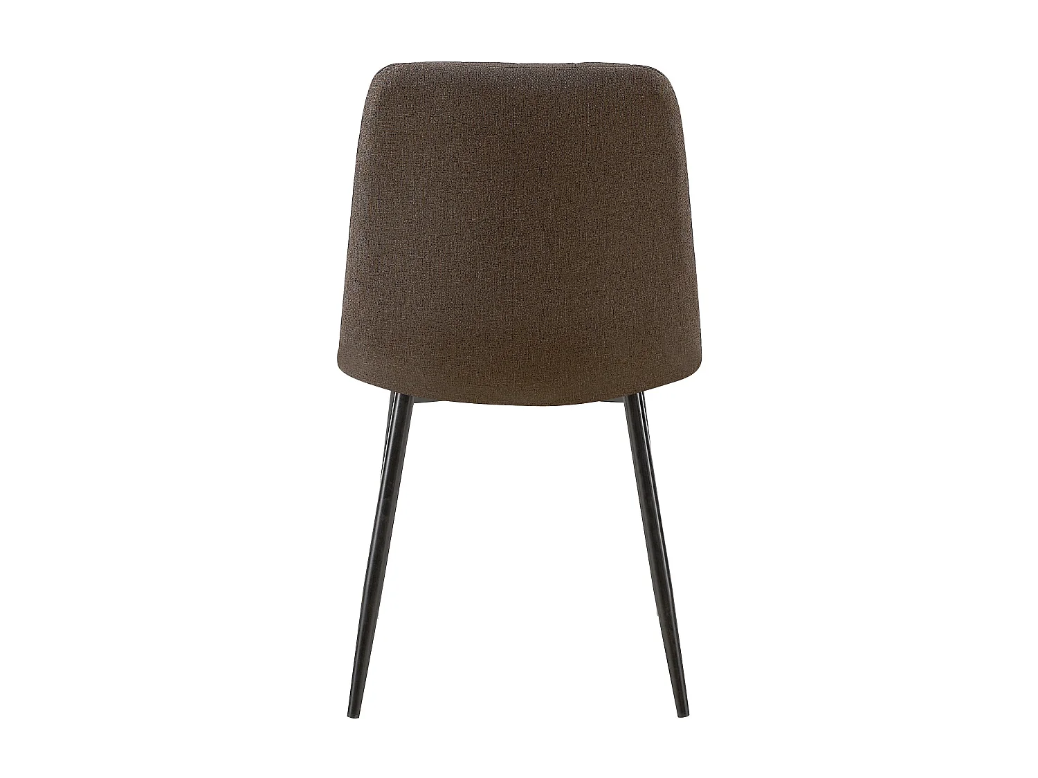 Lot de 4  chaise salle à manger - Tissu - Marron - Dijon