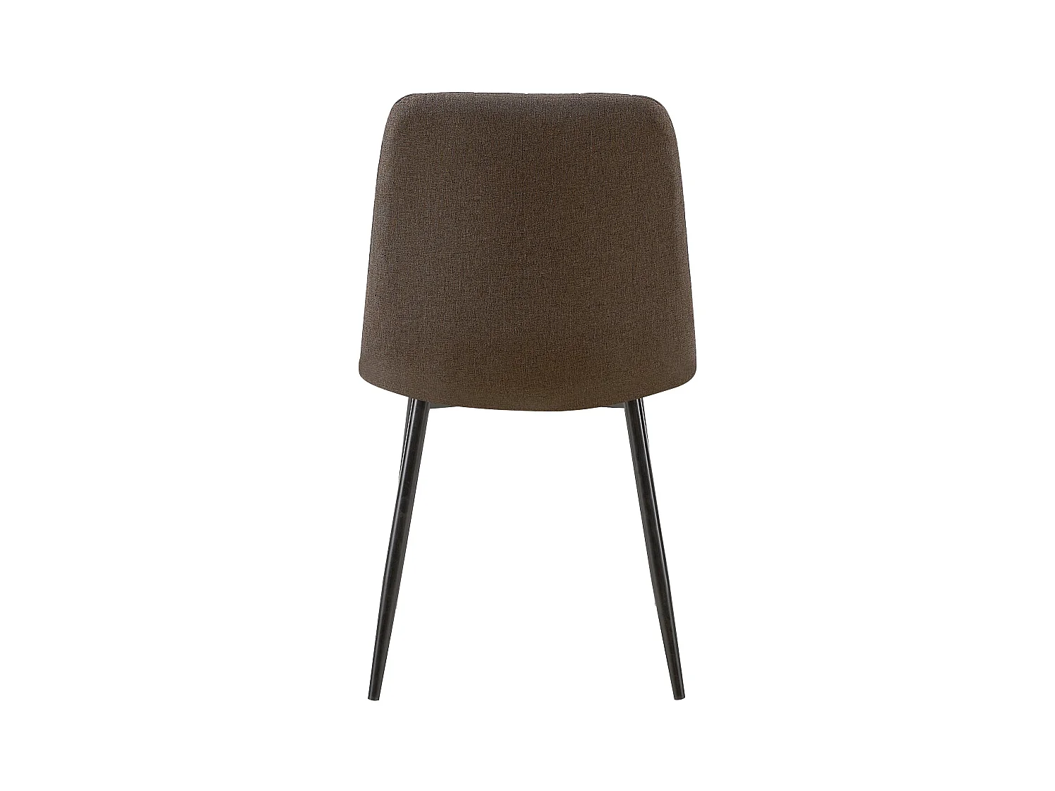 Lot de 4  chaise salle à manger - Tissu - Marron - Dijon