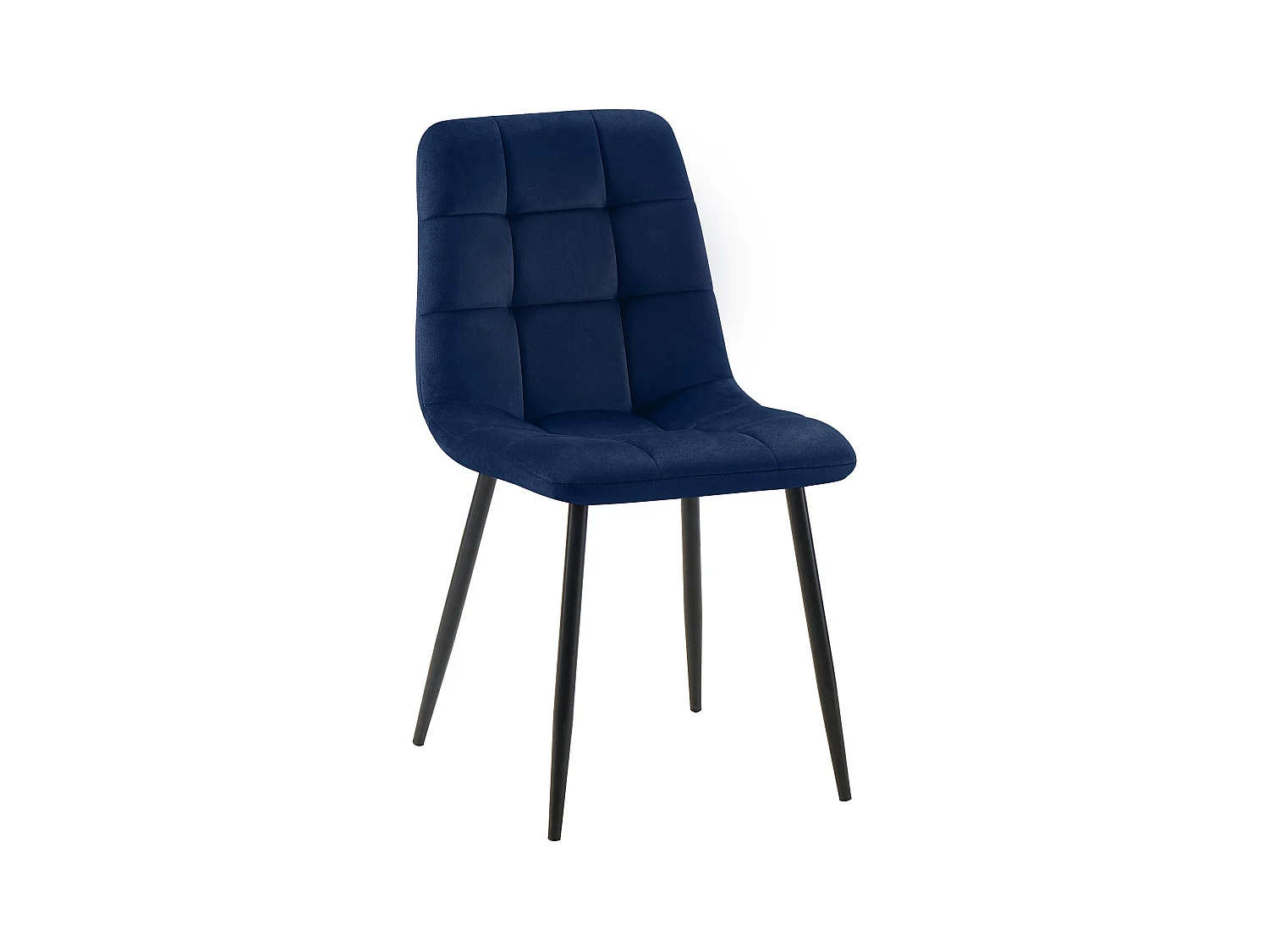 chaise salle à manger - Velours - Bleu - Tilde