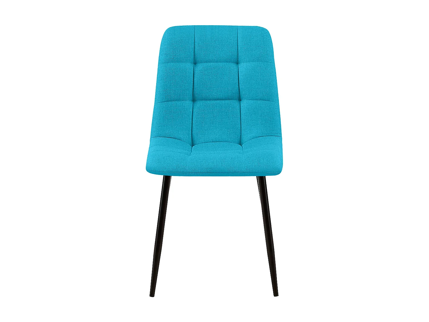 Lot de 2  chaise salle à manger - Tissu - Turquoise - Tilde