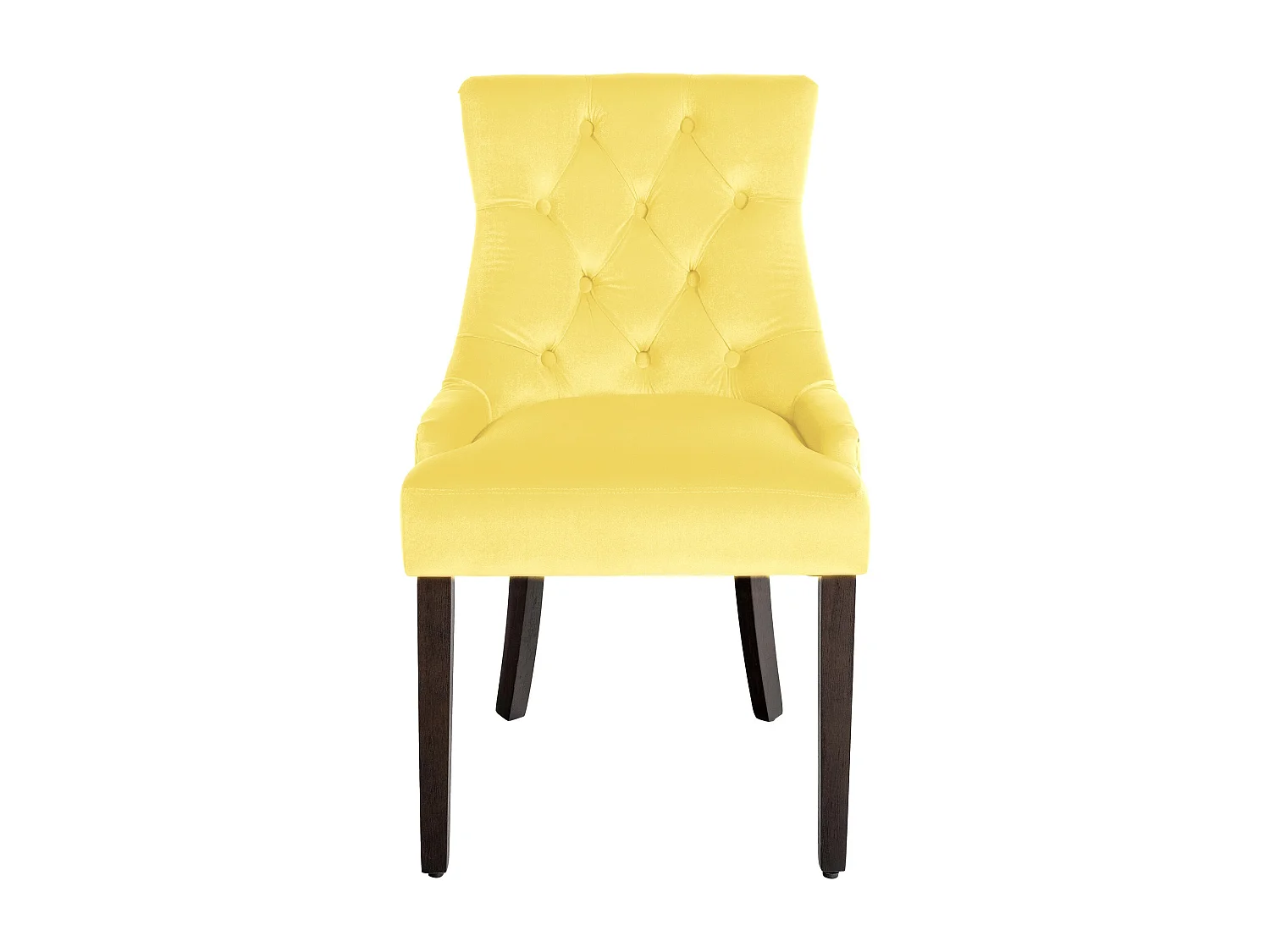 chaise salle à manger - Velours & Antique - Jaune - Aberdeen