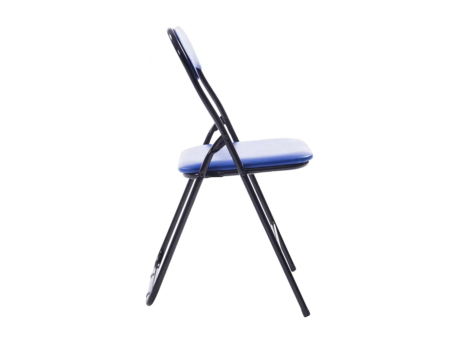 Lot de 2  Chaise de conférence - Plastique & Antique clair - Bleu / Noir - Felix