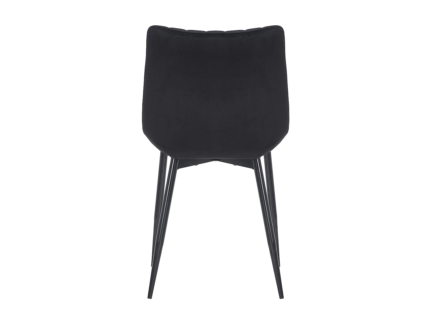 Lot de 2  chaise salle à manger - Velours - Noir - Rahden