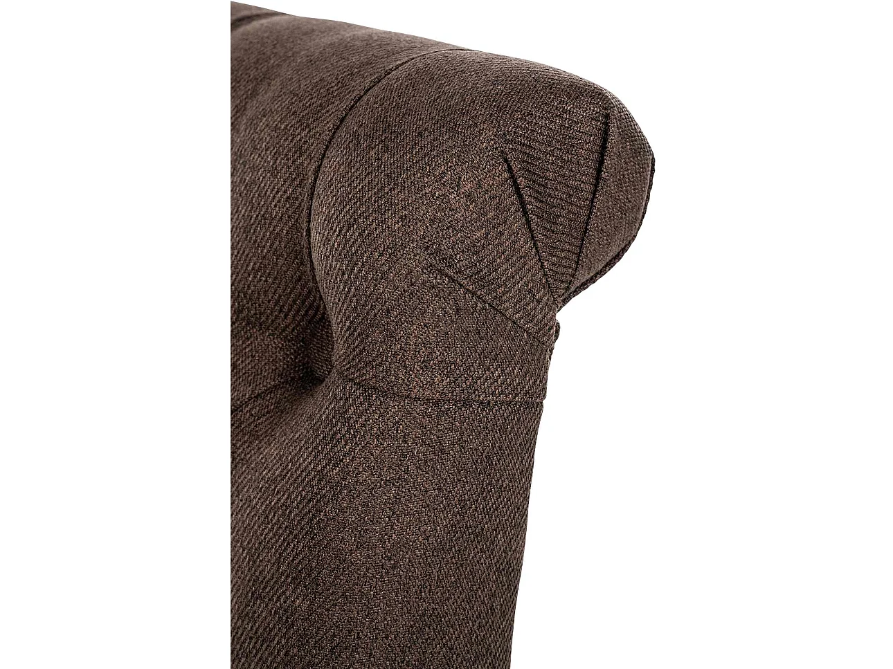 chaise salle à manger - Tissu - Marron - Lisburn