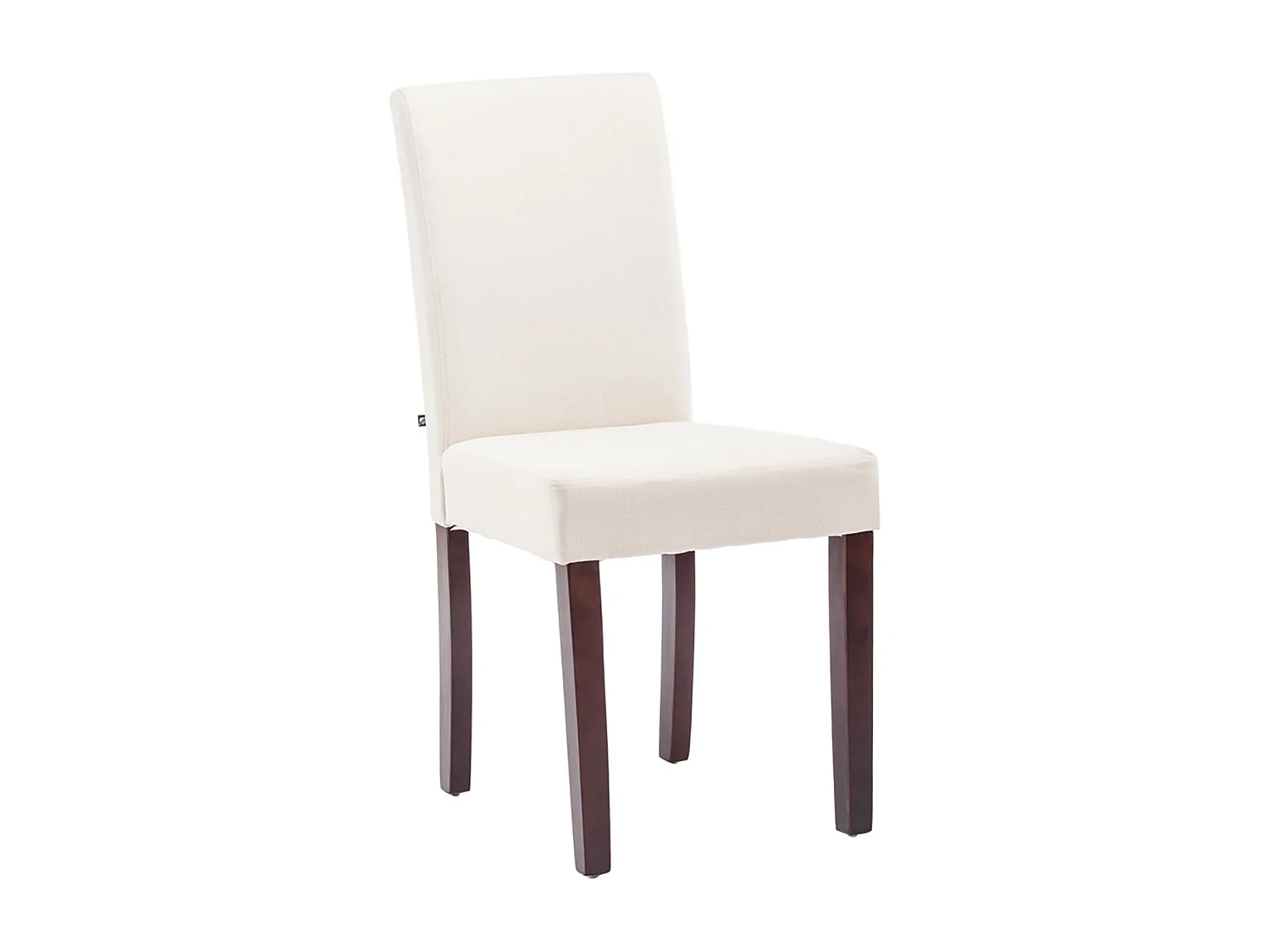 chaise salle à manger - Tissu & Cappuccino - Crème - Ina