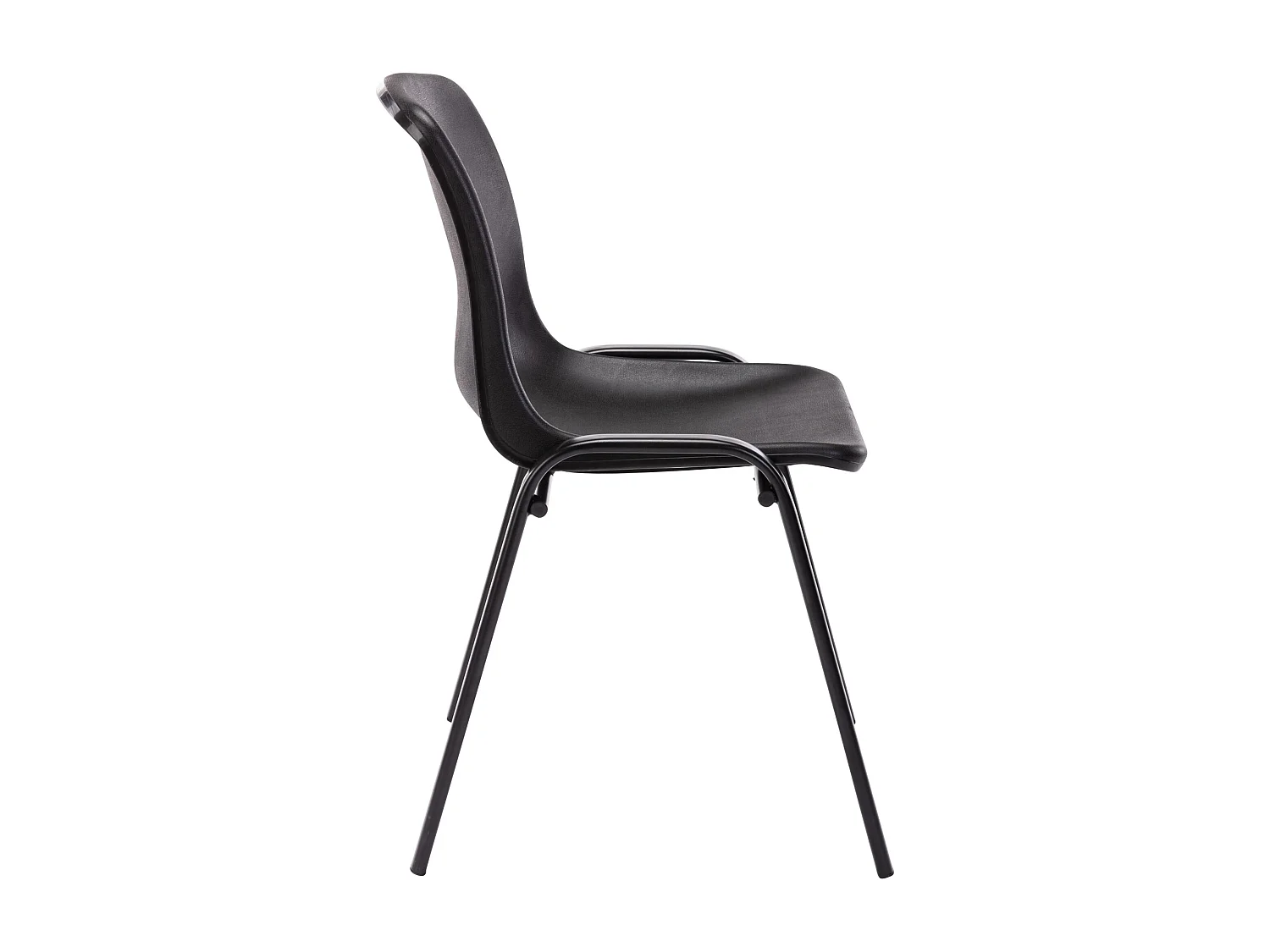 Chaise de conférence - Plastique & Antique clair - Noir - Nowra