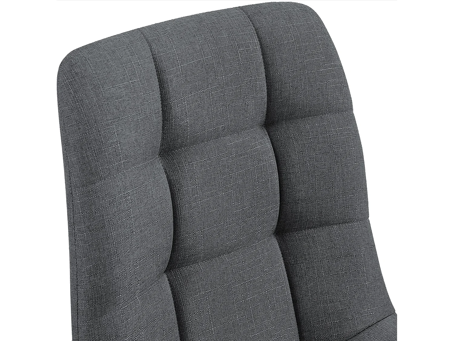 Lot de 2  chaise salle à manger - Tissu - Gris - Tilde