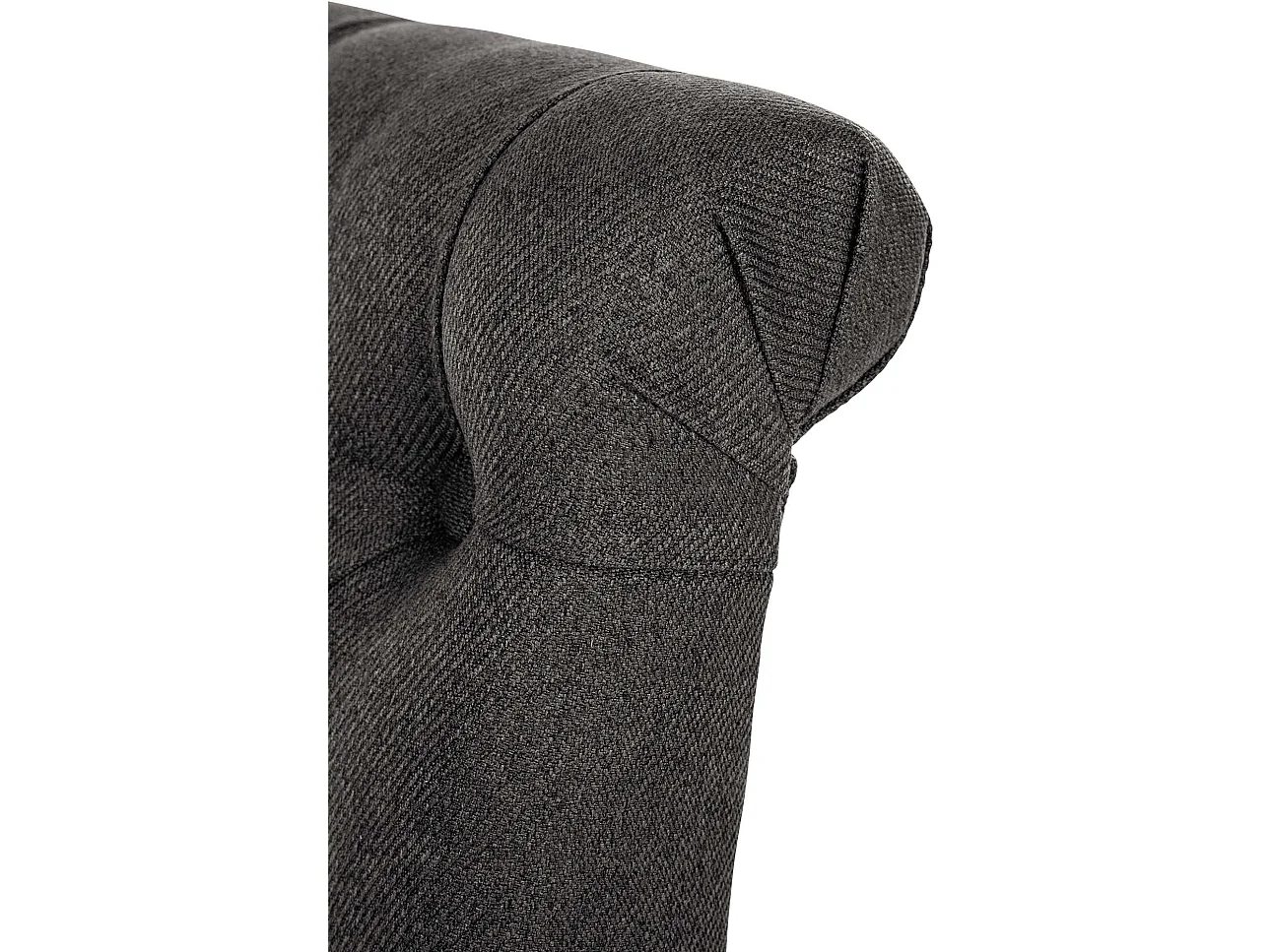 chaise salle à manger - Tissu - Gris foncé - Lisburn