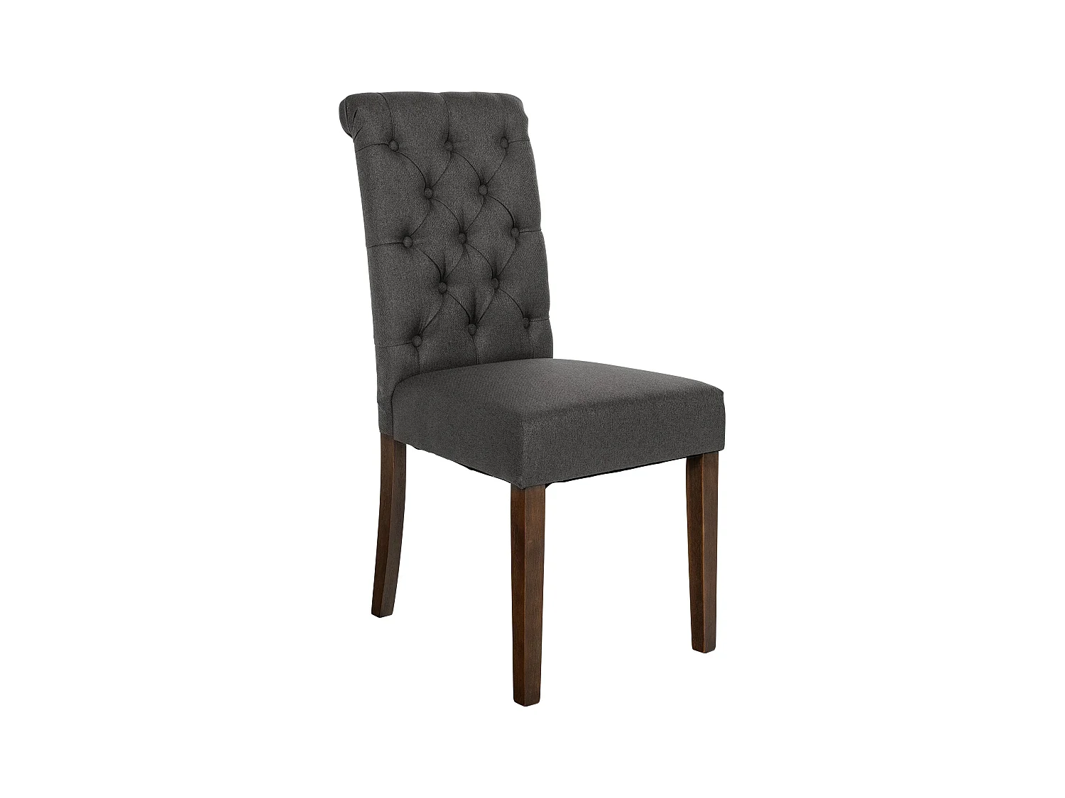 chaise salle à manger - Tissu - Gris foncé - Lisburn