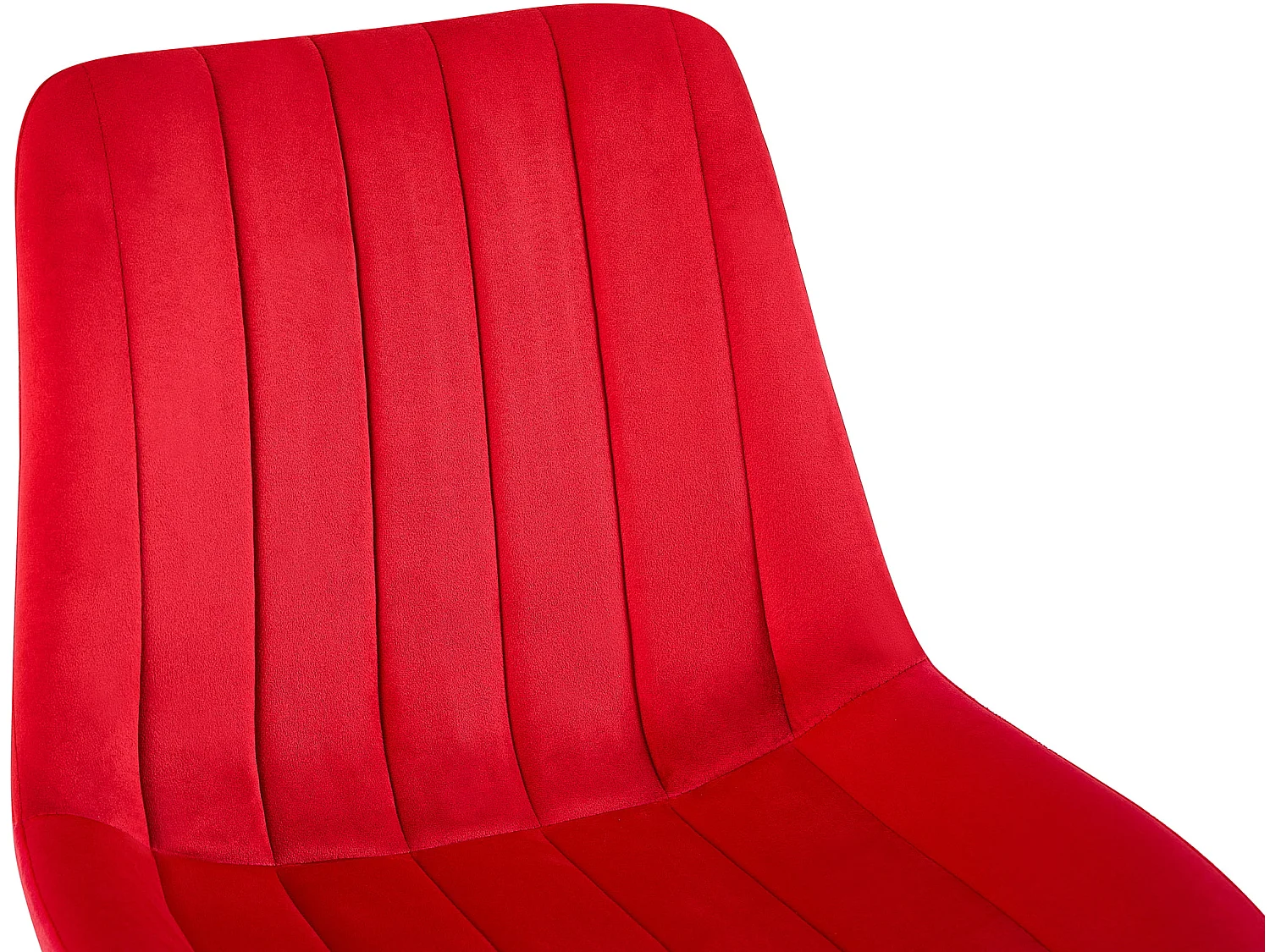 chaise salle à manger - Velours - Rouge - Rahden