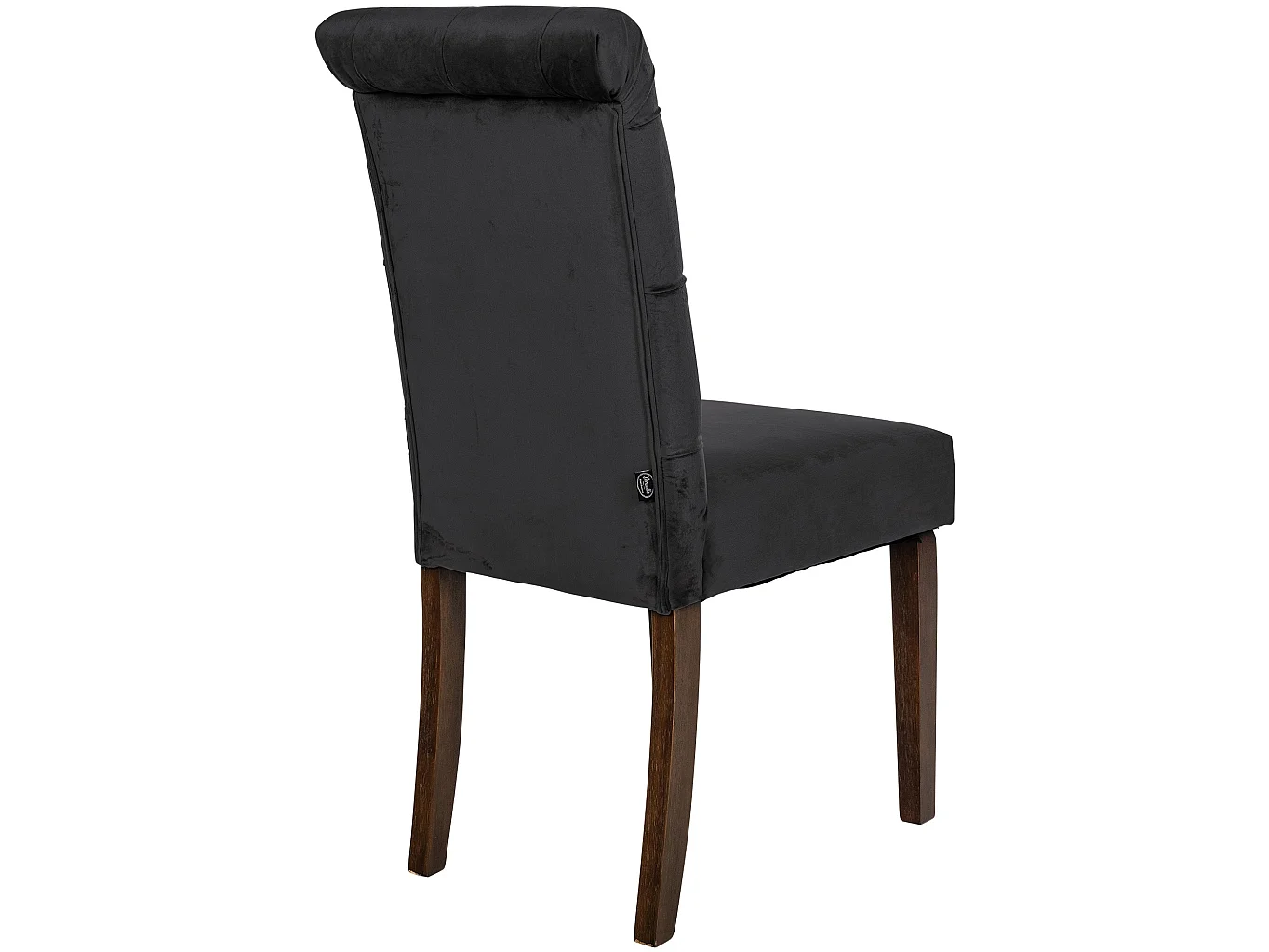 chaise salle à manger - Velours - Noir - Lisburn