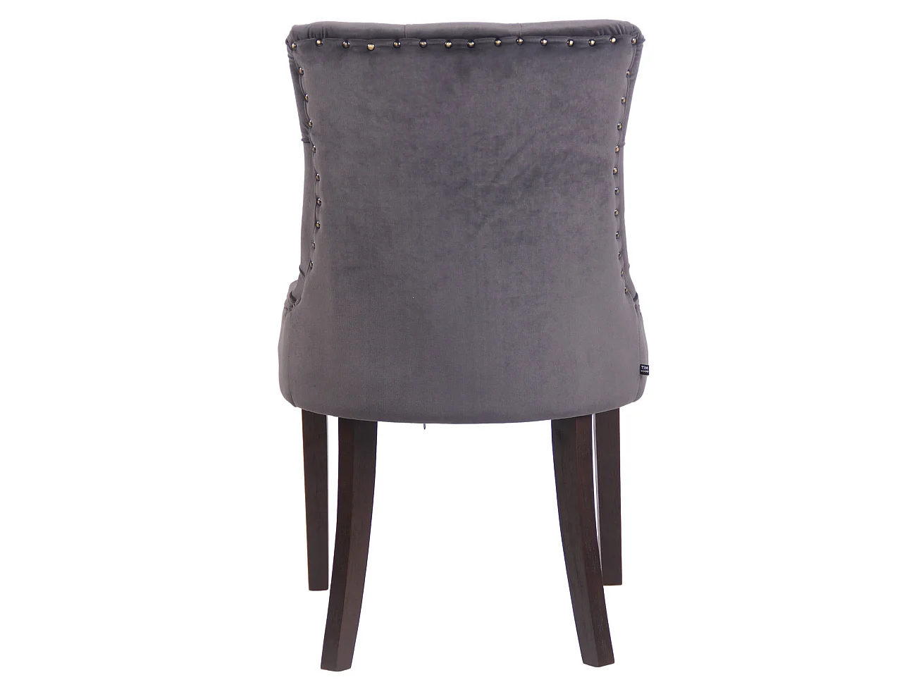 chaise salle à manger - Velours & Antique - Gris foncé - Aberdeen