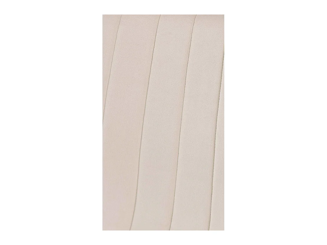 Lot de 4  chaise salle à manger - Velours - Crème - Dijon