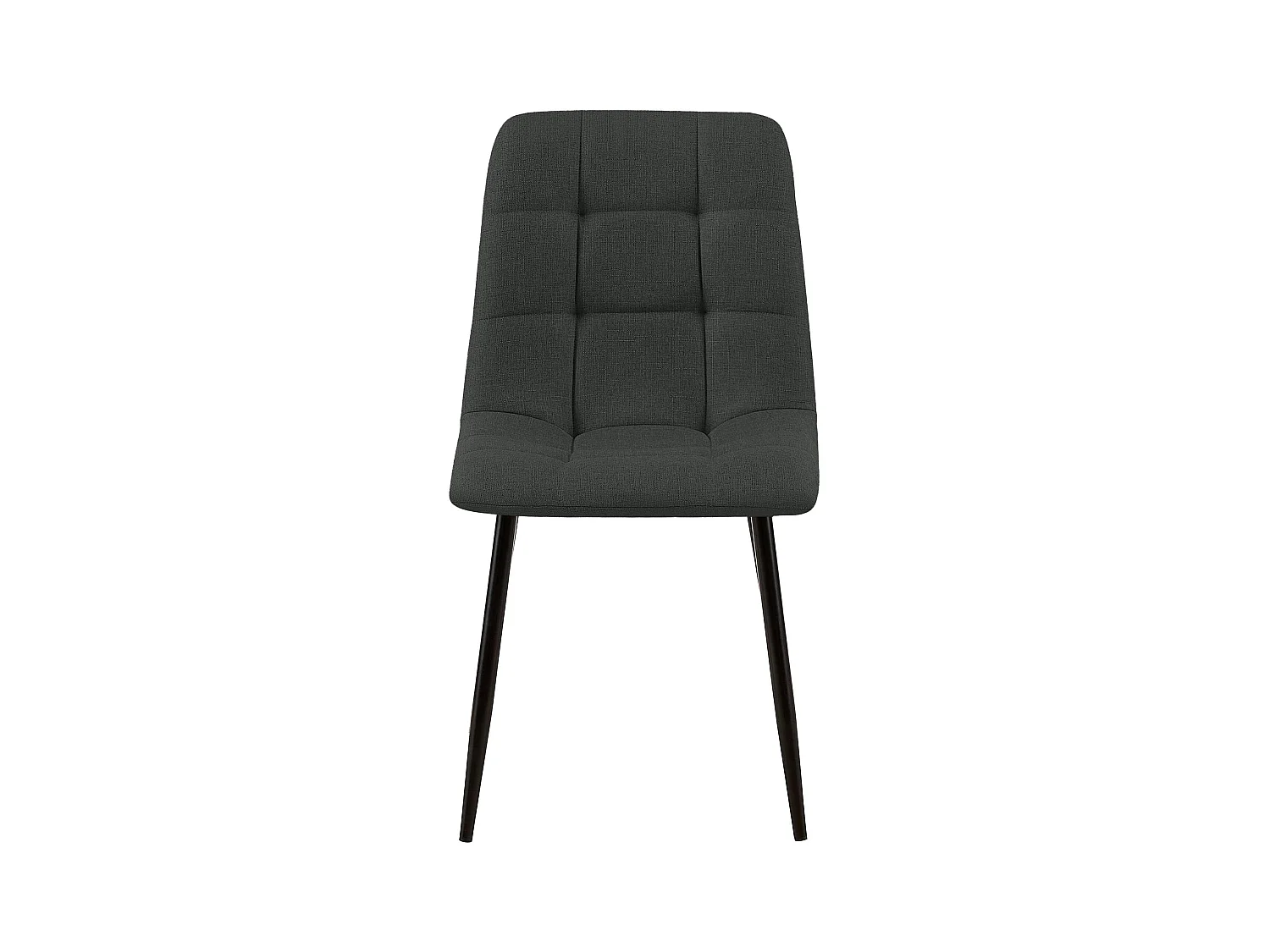 Set van 2  Eetkamerstoelen - Stof - donkergrijs - Tilde