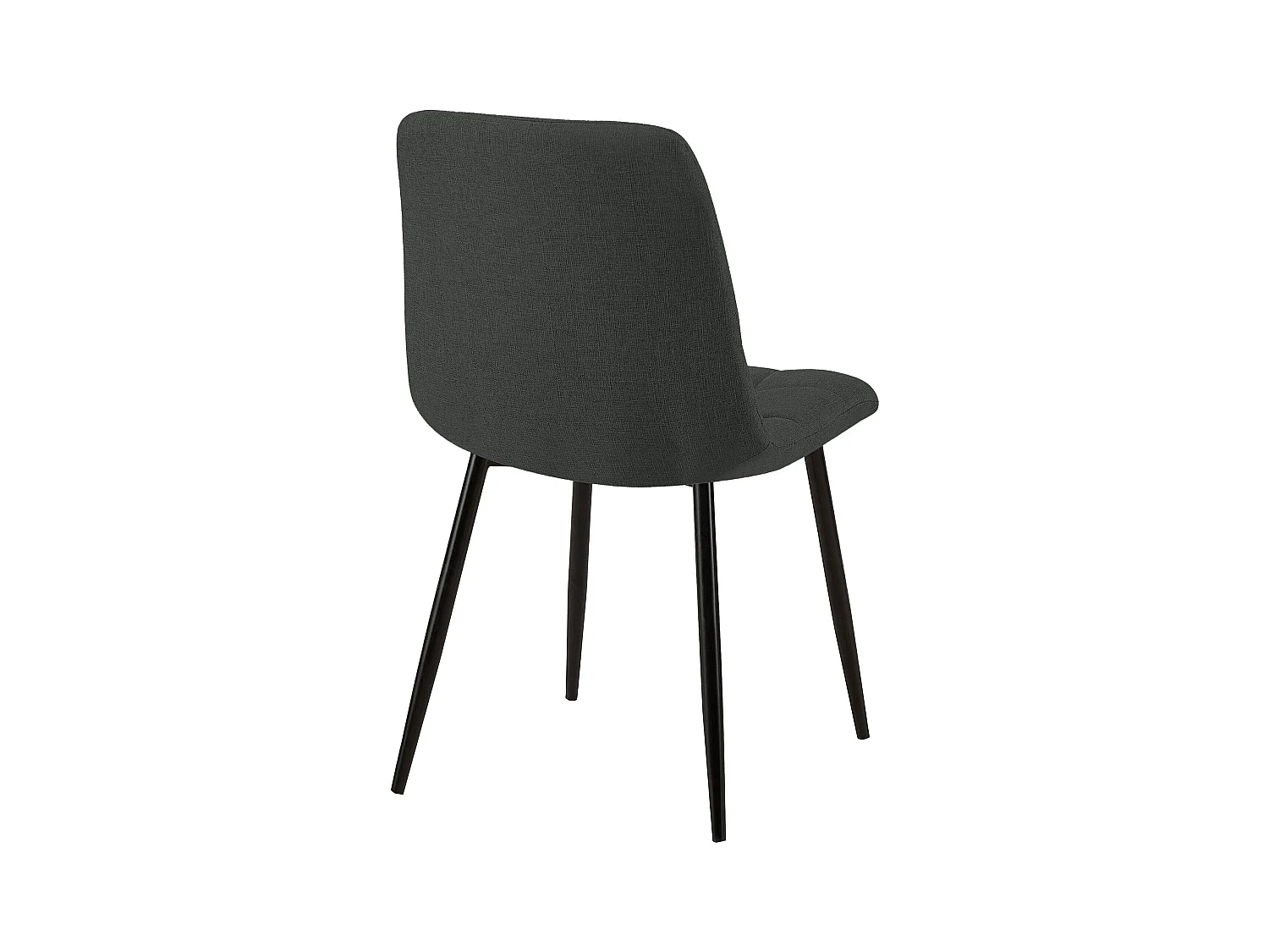 Set van 2  Eetkamerstoelen - Stof - donkergrijs - Tilde